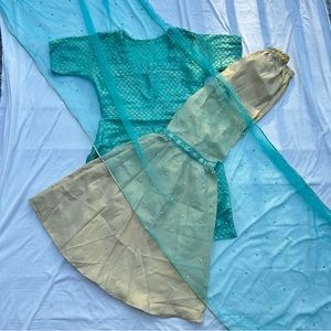 Pakistani 3 piece gharara suit